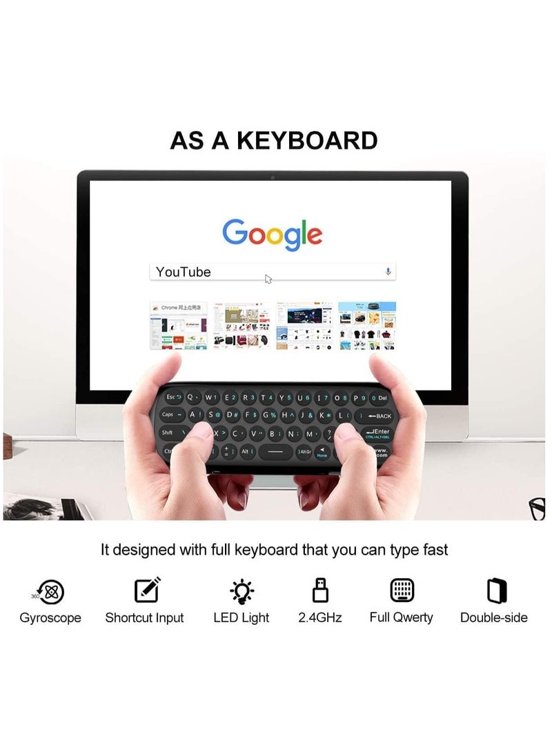 Remote Air Mouse Remote Universal TV Remote 2.4G Wireless Keyboard Multifunctional Remote Control for HTPC PC Nvidia Shield Android TV Box PC Projector All-in-one