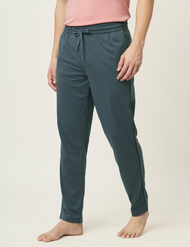 DAMENSCH Mens Regular Fit Statement Jersey Track Pants| Soft Prima Jersey Track Pant for Men-Pack of 1-Grey Green-XL - Image 5