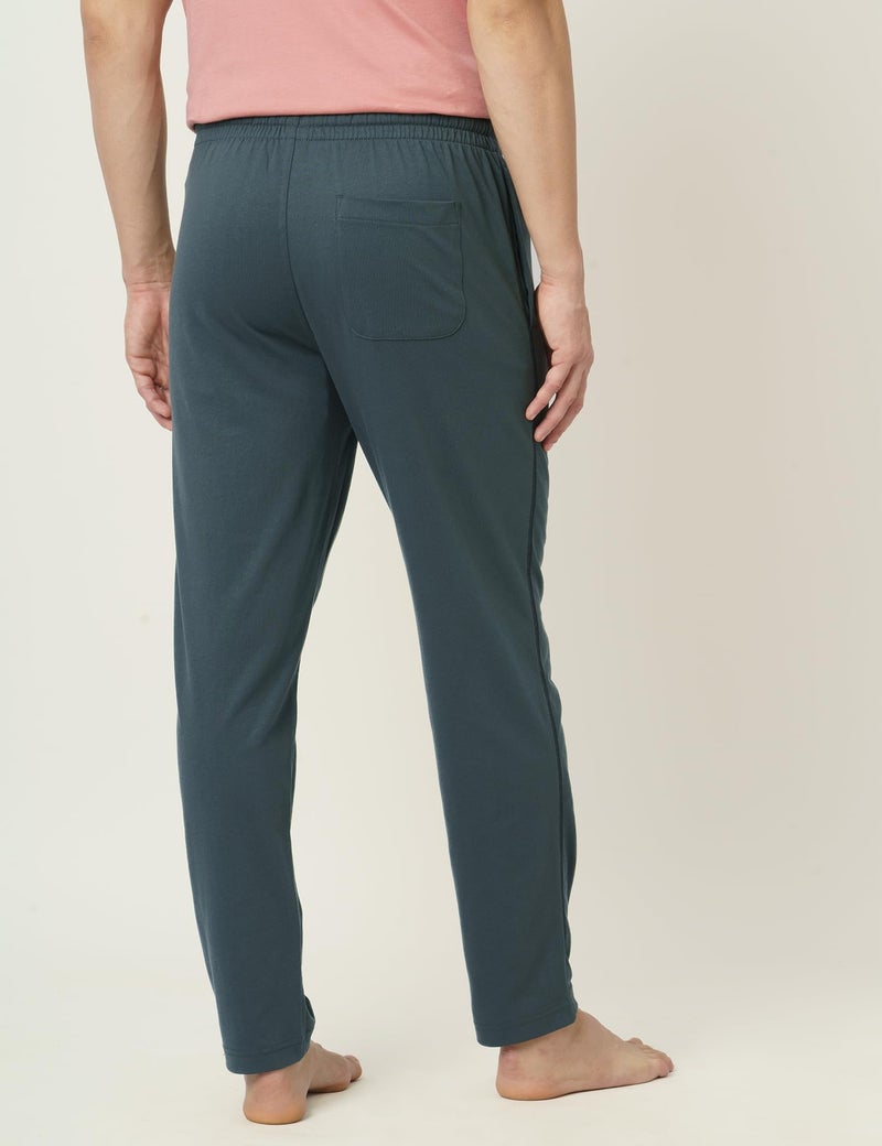DAMENSCH Mens Regular Fit Statement Jersey Track Pants| Soft Prima Jersey Track Pant for Men-Pack of 1-Grey Green-XL - Image 4