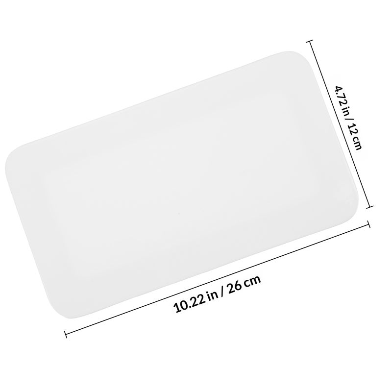 Rectangular Dessert Dish Fruit Plate Appetizer Serving Plate Bread Tray - Image 2
