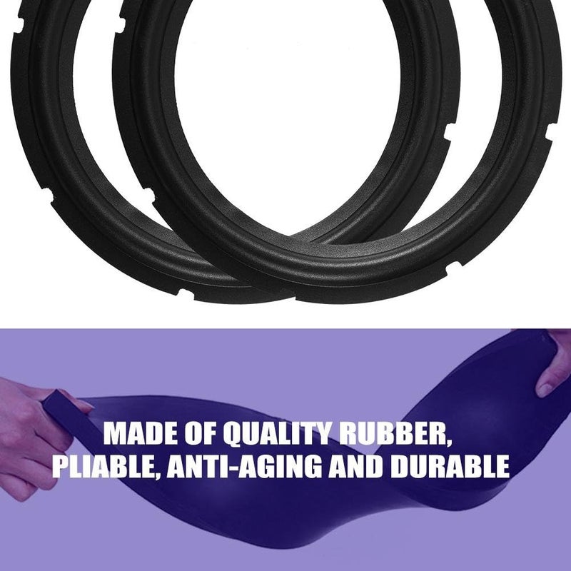 klarako 10inch Rubber Speaker Edge Surround Rings Replacement Parts for Speaker Repair or DIY, Speaker Surround Edge Parts Rubber Speaker Foam Edge - Image 5