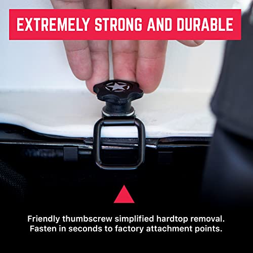 GPCA - GP Star Thumb Screws and D-Rings Set, Easy-to-Install M8 Bolt & Tie Downs, for Quick Cargo Cover Installation, Jeep Wrangler Accessories for 4xe, JL, JT, JK and More, Patented, 6 Packs - Image 5