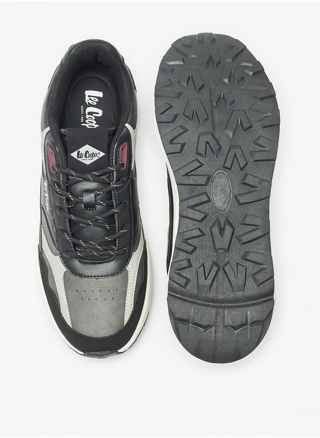 Lee Cooper - حذاء رياضي للرجال مزود بألواح مع رباط للإغلاق - Image 1