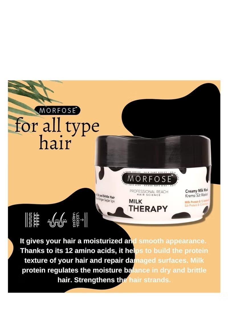 Morfose Milk Therapy Cream Hair Mask 500ml - Image 5