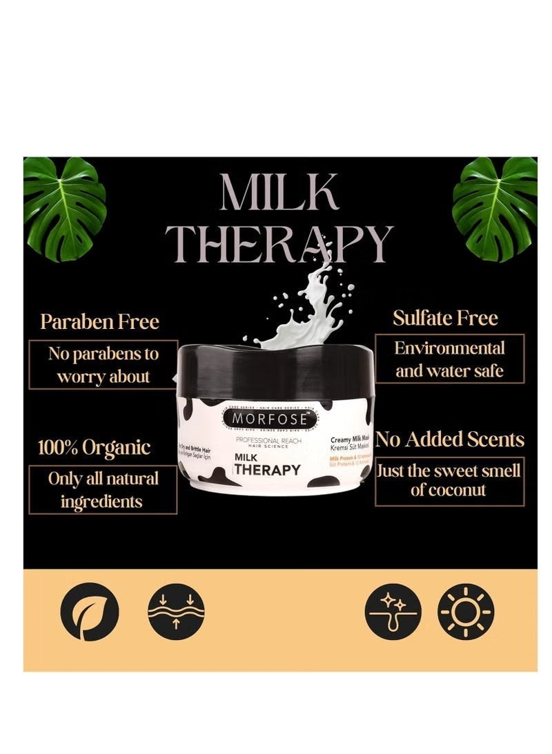 Morfose Milk Therapy Cream Hair Mask 500ml - Image 3