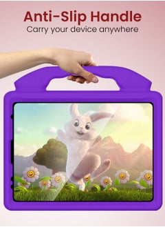 Moxedo Moxedo Shockproof Protective Case Cover Lightweight Convertible Handle Kickstand for Kids with Pencil Holder Compatible for iPad Pro 11 inch (2018 / 2020 / 2021) / iPad Air4 10.9-inch 2020 - Purple  - Image 3