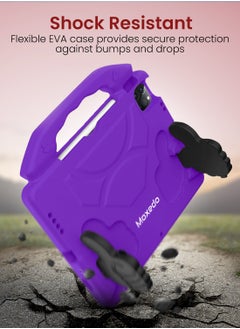 Moxedo Moxedo Shockproof Protective Case Cover Lightweight Convertible Handle Kickstand for Kids with Pencil Holder Compatible for iPad Pro 11 inch (2018 / 2020 / 2021) / iPad Air4 10.9-inch 2020 - Purple  - Image 4