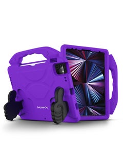 Moxedo Moxedo Shockproof Protective Case Cover Lightweight Convertible Handle Kickstand for Kids with Pencil Holder Compatible for iPad Pro 11 inch (2018 / 2020 / 2021) / iPad Air4 10.9-inch 2020 - Purple  - Image 1