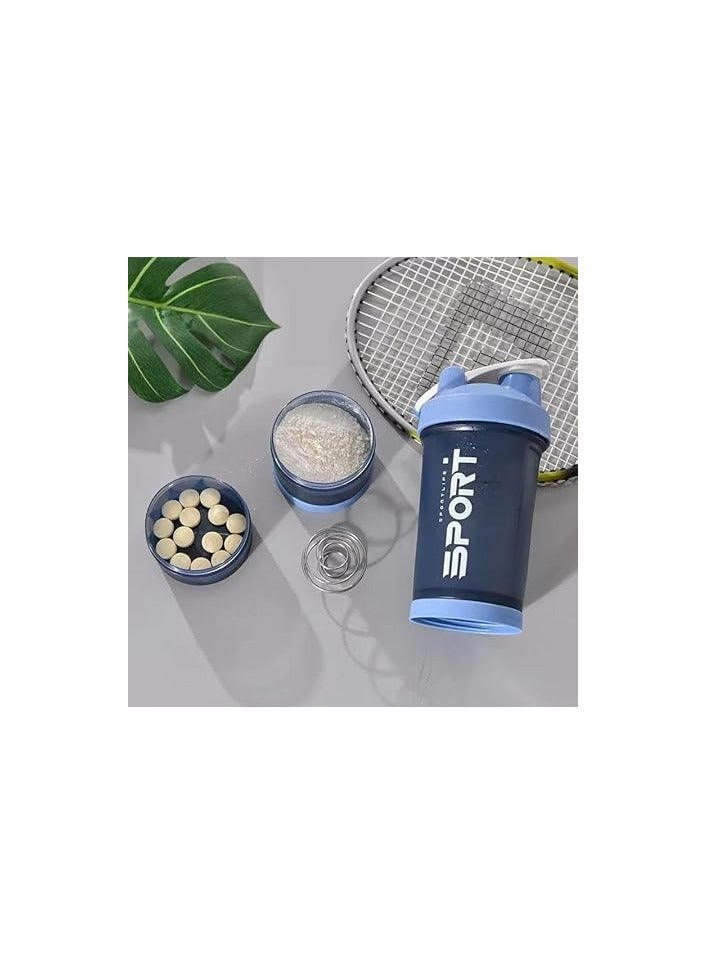 SportQ SportQ®️ Protein Shaker Bottle (450ml) Leakproof Shaker Bottle with Storage for Protein and Pills - BPA Free Shaker Bottle for Gym and Workout - Image 3