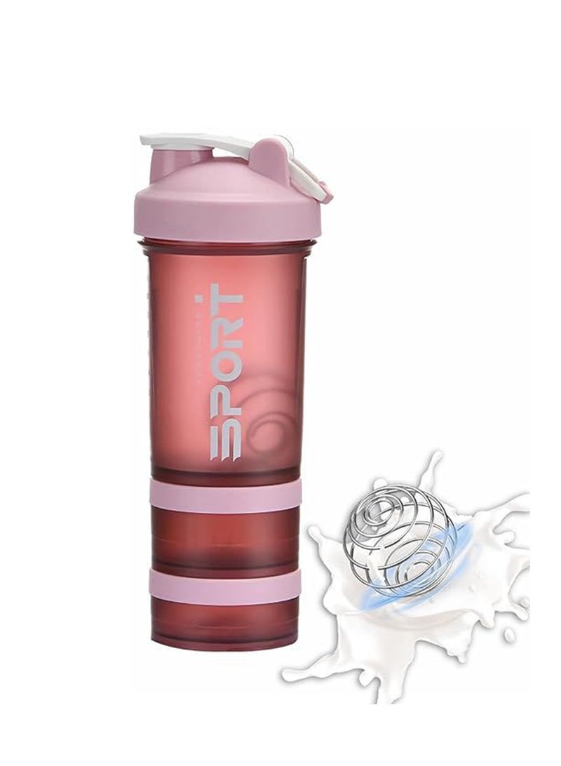 SportQ SportQ®️ Protein Shaker Bottle (450ml) Leakproof Shaker Bottle with Storage for Protein and Pills - BPA Free Shaker Bottle for Gym and Workout - Image 1