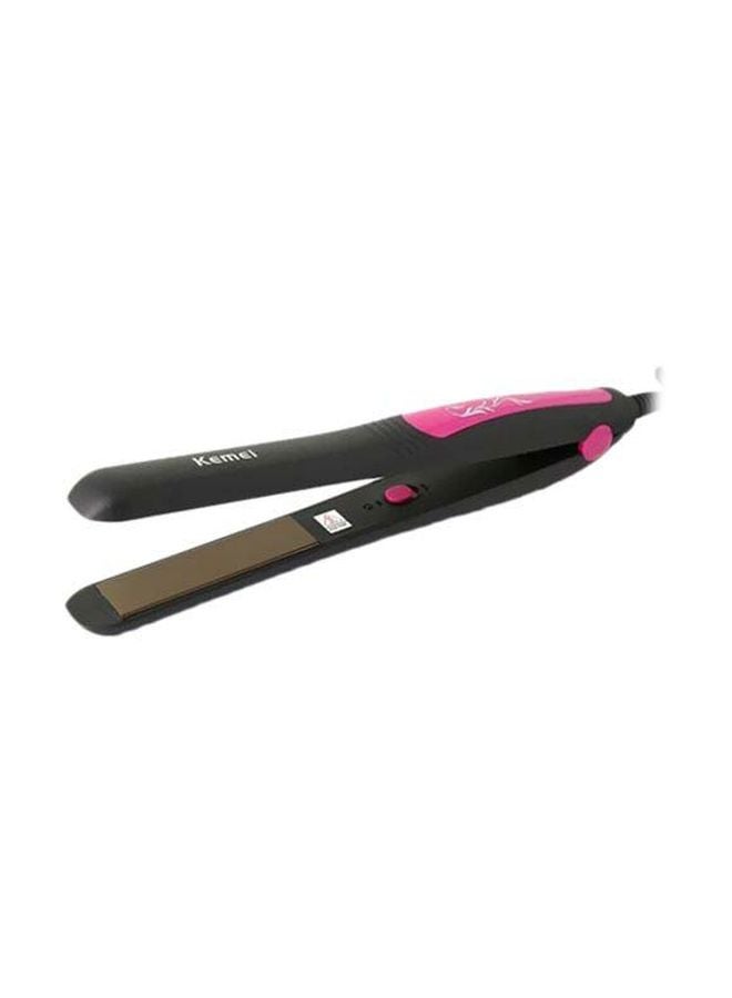 Kemei Hair Straightener Flat Iron Black/Pink - Image 1
