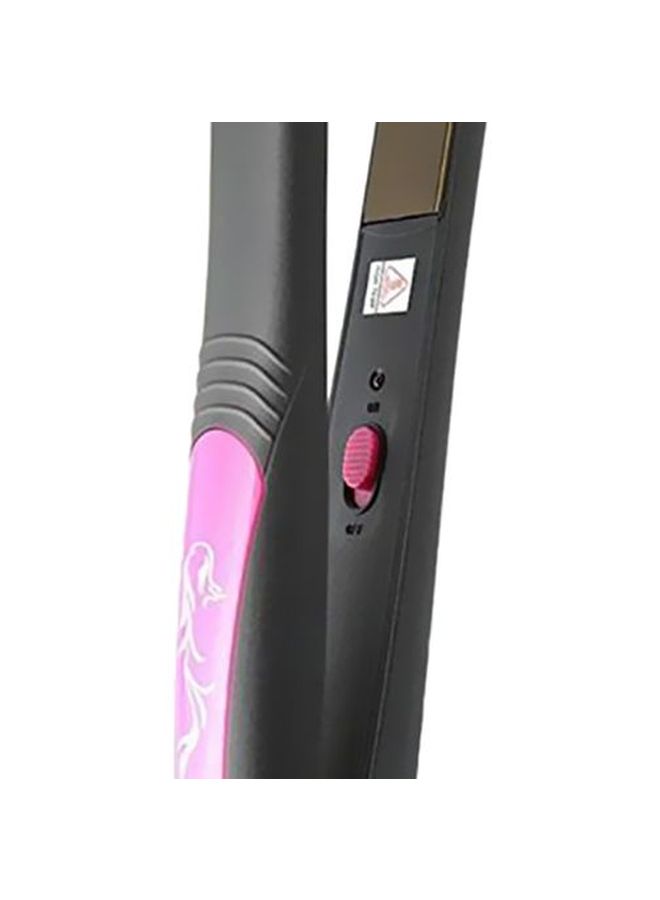 Kemei Hair Straightener Flat Iron Black/Pink - Image 2
