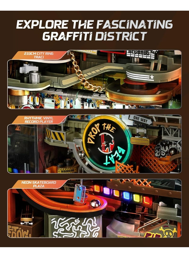 روبوتايم روكر مسار رخام الهيب هوب للشوارع، أحجية ميكانيكية ثلاثية الأبعاد MR03S - Image 2