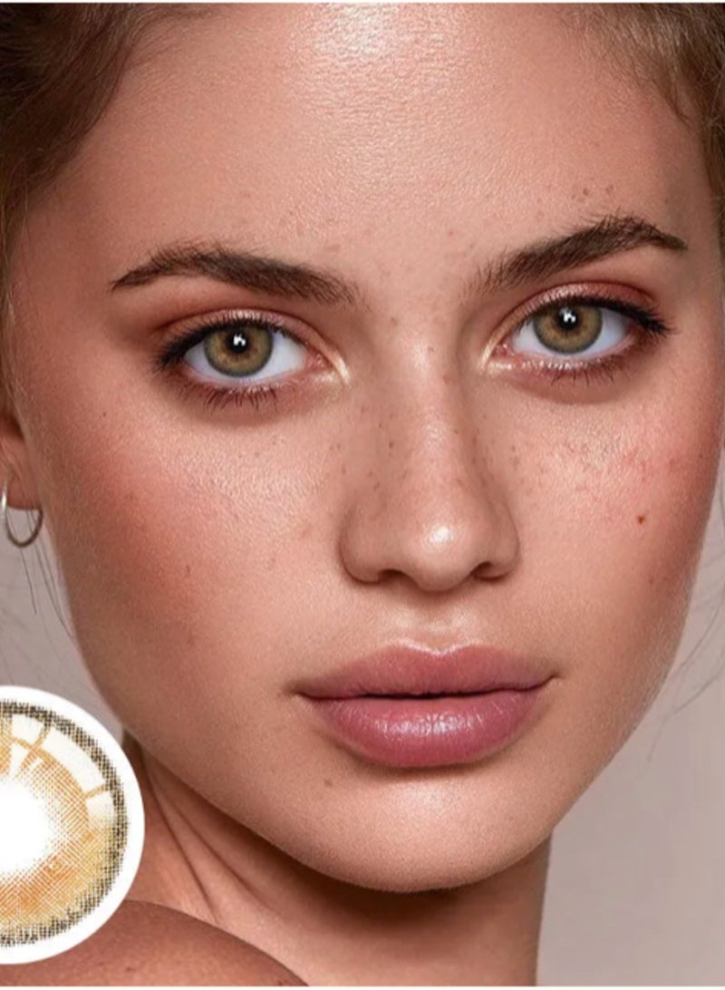 يونيبلينغ عدسات لاصقة ملونة سنوية فاير وورك البني - Image 4