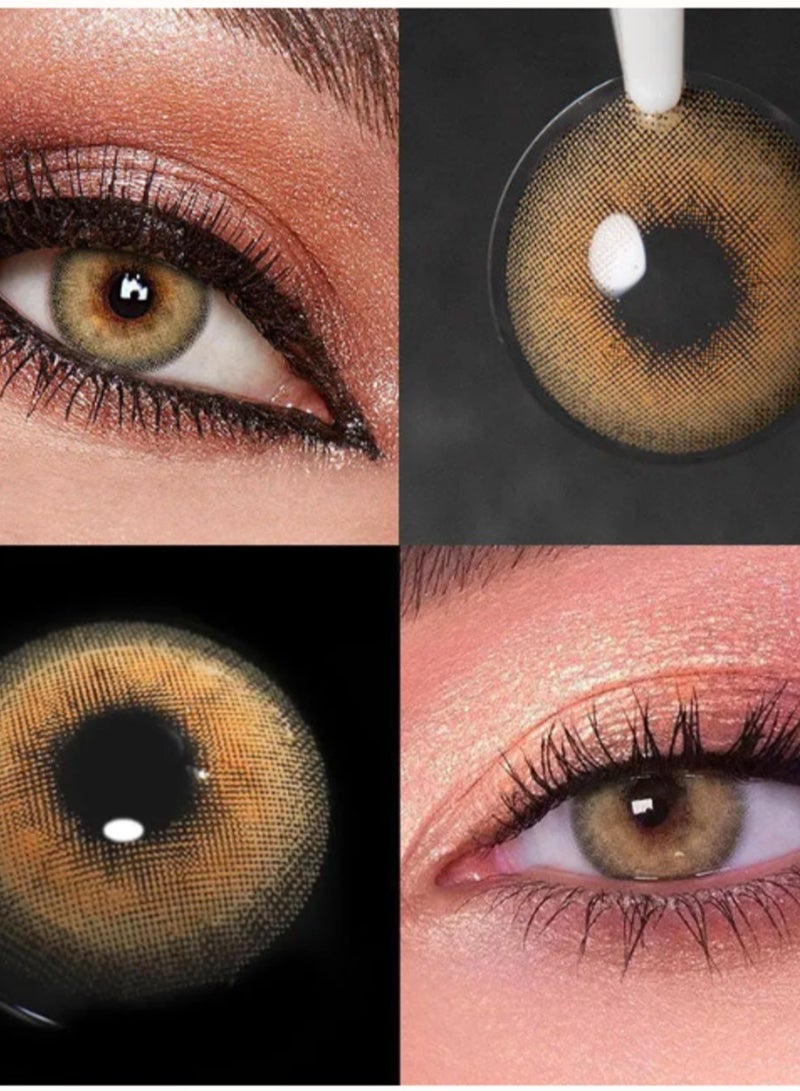 يونيبلينغ عدسات لاصقة ملونة سنوية فاير وورك البني - Image 5