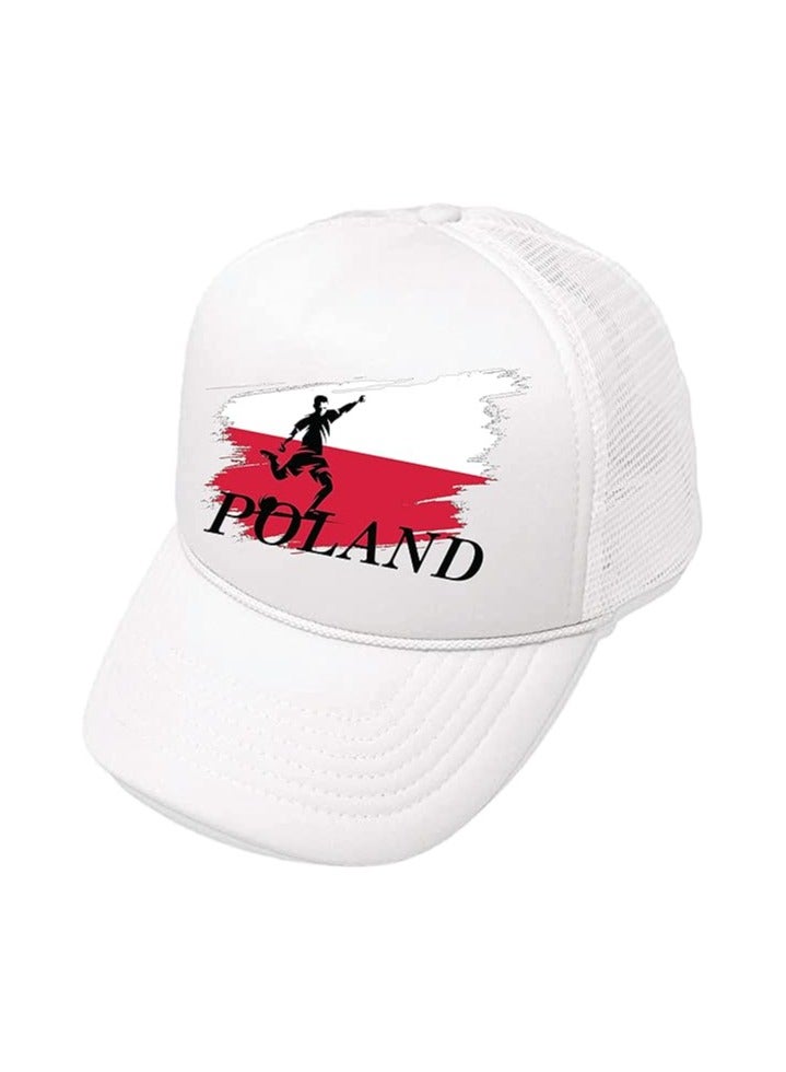 قبعة رياضية بولندا مع قفل بلاستيكي قابل للتعديل للرجال والنساء - Image 2