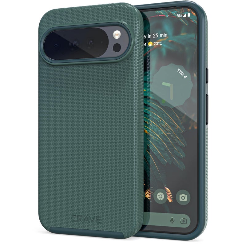Crave Case for Google Pixel 10 Pro XL (6.8â€) â€” Dual-Layer Shockproof Protection, Textured Grip, Wireless Charging Compatible, Forest Green - Image 1