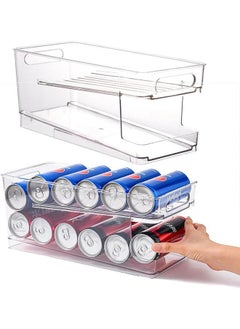 yongsheng 1pcs Standing Kitchen Cans Dispenser Storage Organizer Bin for Canned Food Soups Soda Compact Vertical Holder Transparent can Dispenser Rack  - Image 1