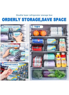 yongsheng 1pcs Standing Kitchen Cans Dispenser Storage Organizer Bin for Canned Food Soups Soda Compact Vertical Holder Transparent can Dispenser Rack  - Image 2