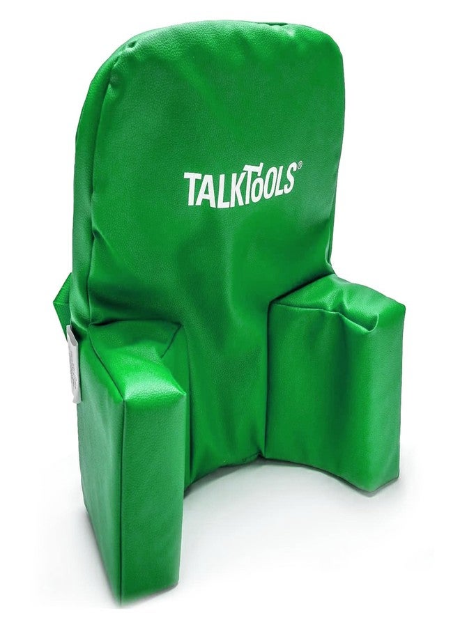 توك تولز وسادة مساعدة كرسي الطعام من TalkTools - حشوة مقعد من البولي فوم مع غطاء من الفينيل، دعم علاجي للأطفال الصغار والأطفال، مساعدة على الثبات والوضعية - أخضر - Image 1