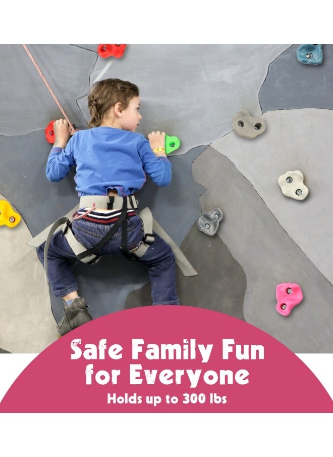 Generic Rock Climbing Holds for Kids, Deluxe Extra Large Climbing Rocks with Mounting Hardware, 20 Pcs DIY Rock Wall Indoor & Outdoor Playground Accessories Wall Climbing Kit - Ages 3+  - Image 5