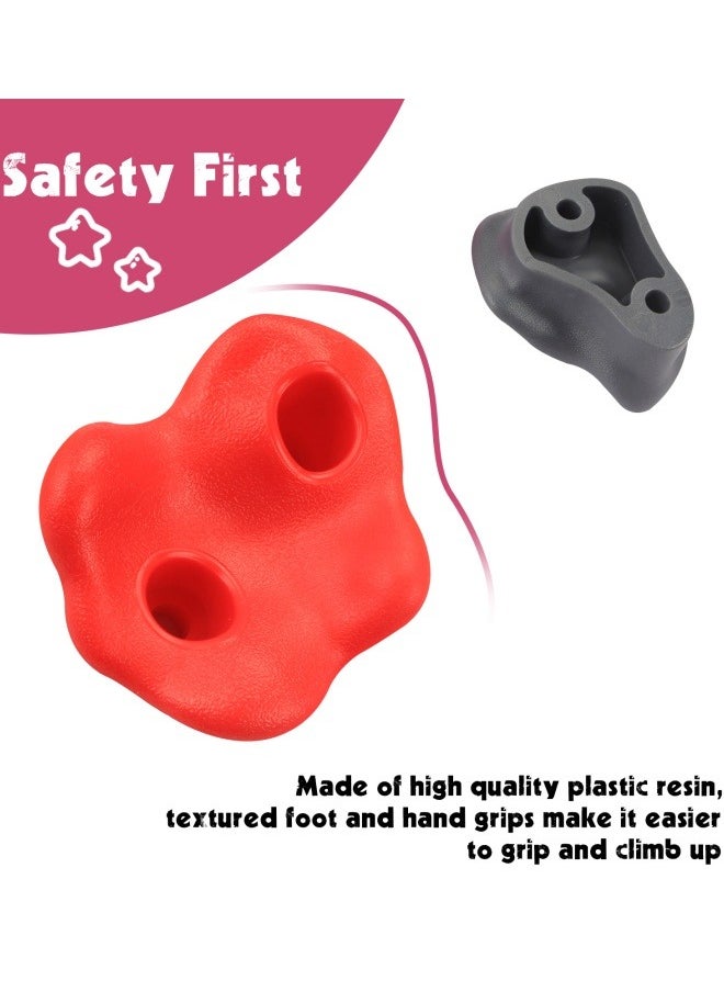 Generic - Rock Climbing Holds for Kids, Deluxe Extra Large Climbing Rocks with Mounting Hardware, 20 Pcs DIY Rock Wall Indoor & Outdoor Playground Accessories Wall Climbing Kit - Ages 3+ - Image 1