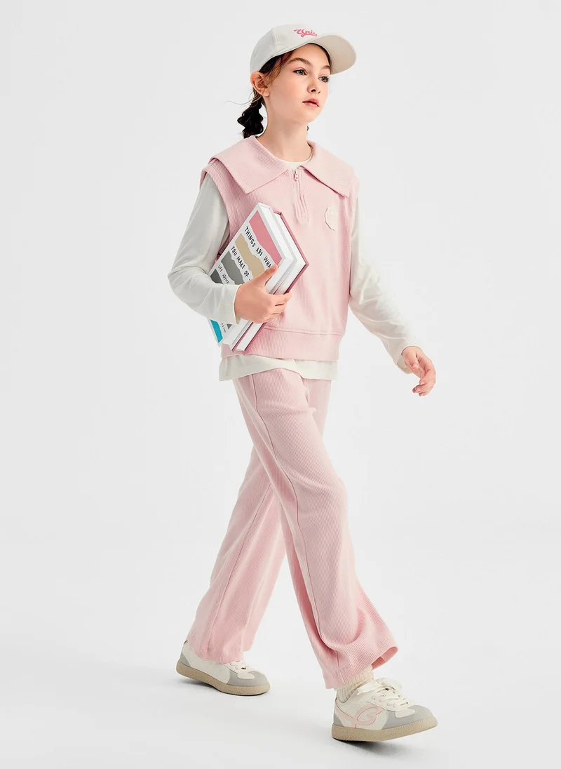بالابالا Girl Kids Knit long sleeve suit