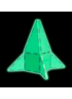 MAGNA-TILES Glow In The Dark 24-piece Set, Original 3d Magnetic Building Tiles, For Kids Ages 3+  - Image 2