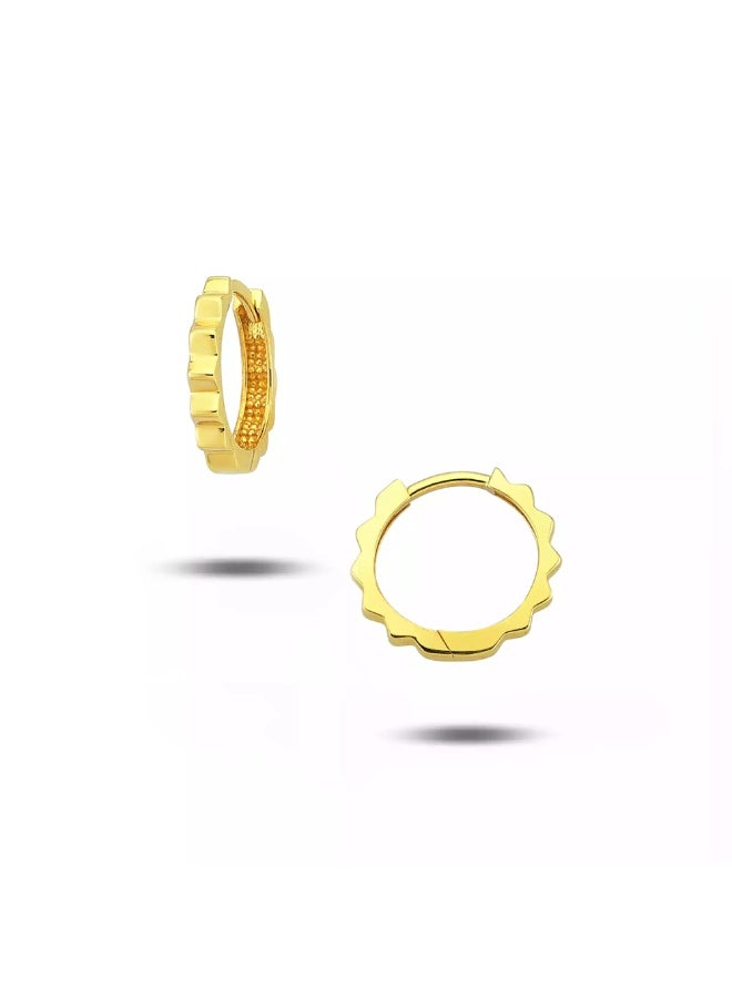 Ruby Art Gold 18K Pure Gold Women’s Hoop Earrings - 2.06 Gram - Image 1