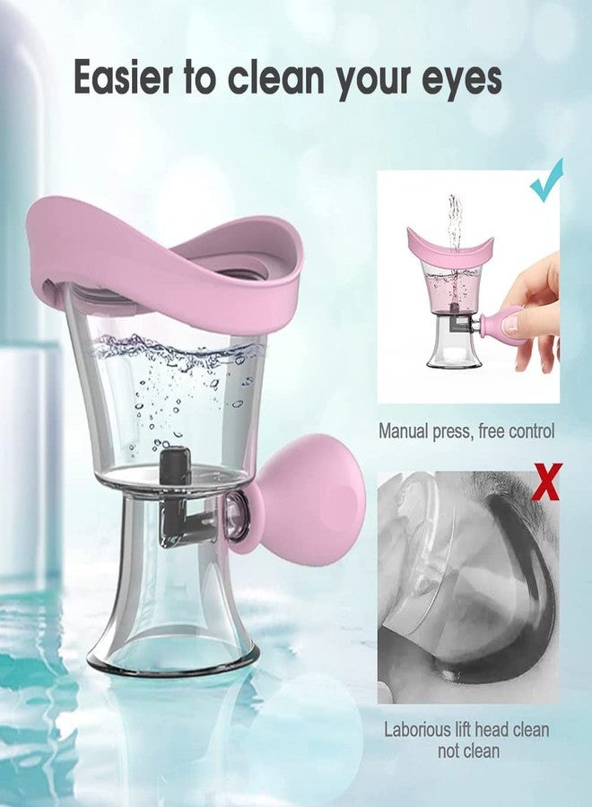 Ndola Silicone Transparent Eyewash Cup Can Effectively Clean Eyes and Relieve Dry Eyes,Portable Eyewash Bath Kit Cleaning Makeup Dust,Eye Cleaner Smoothing Tired Eyes (2) - Image 3