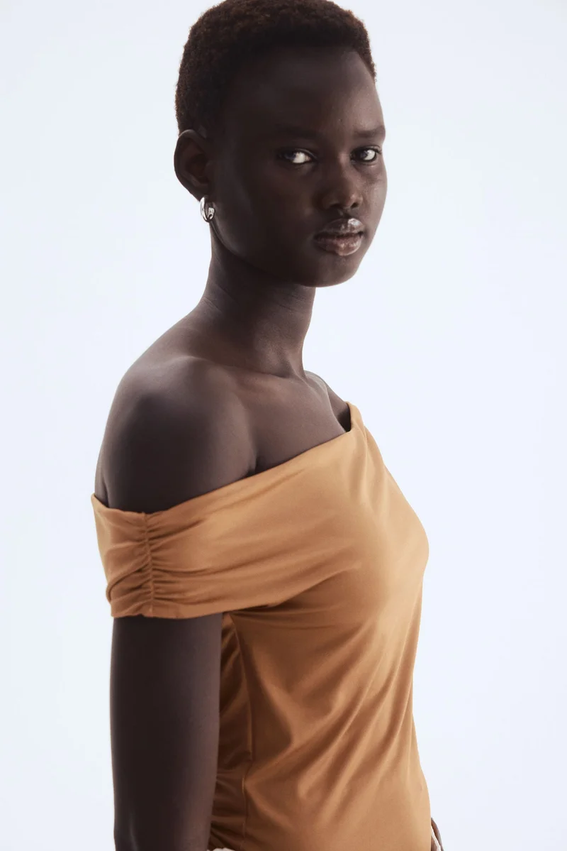 H&M Draped off-the-shoulder top