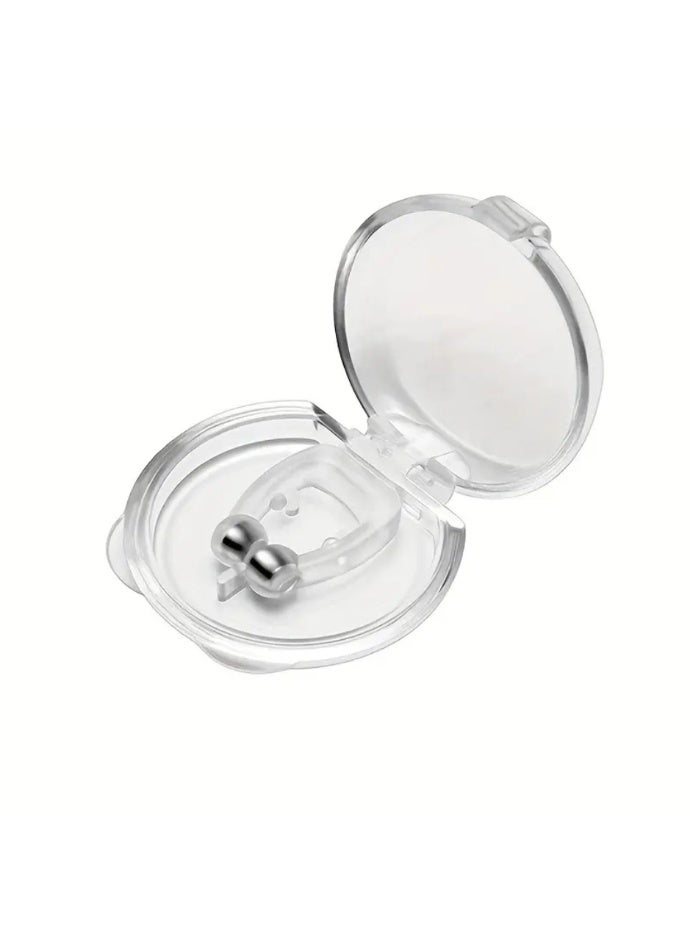 كوالتي 4 قطع من مشابك الأنف المضادة للشخير - سدادات شخير من السيليكون الناعم مع حقيبة سفر قابلة لإعادة الاستخدام وآمنة لتوسيع الأنف من أجل نوم وتنفس أفضل - Image 4