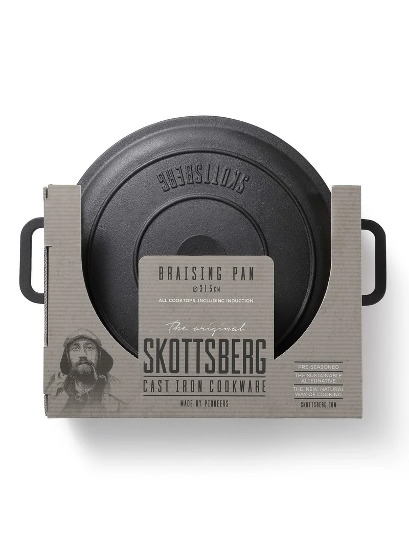 Skottsberg Skottsberg - Cast Iron Braising pan 31,5cm round, with lid