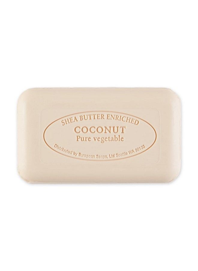 Pre De Provence Artisanal Soap Bar Natural French Skincare Enriched With Organic Shea Butter Quad Milled For Rich Smooth & Moisturizing Lather Coconut 5.3 Ounce  - Image 3