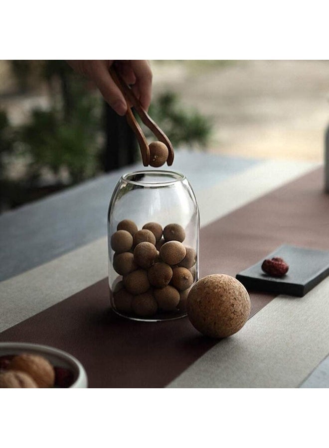 BLOOMING TIME 3-Piece Food Storage With Cork Ball Lid Clear - Image 3