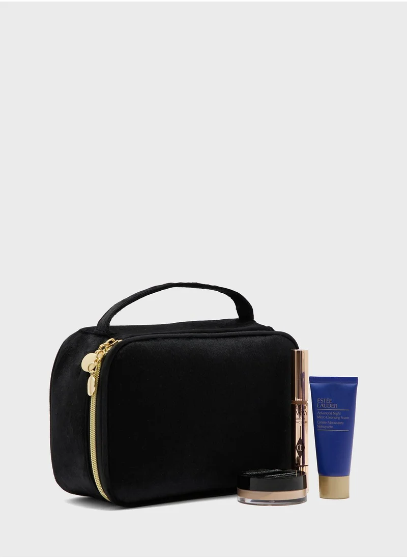 ايلا Velvet Top Handle Cosmetic Bag