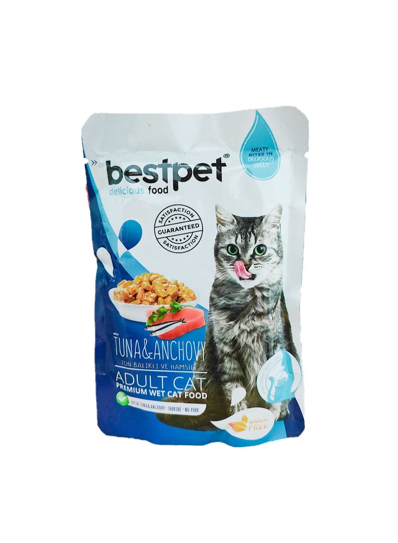 بيست بت طعام بيست بيت الرطب بنكهة التونة والأنشوجة 85 جرام