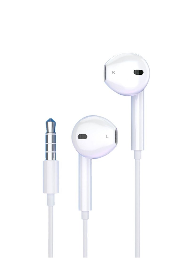 IQ TOUCH - IQ TOUCH SOLO-S3+ Wired Stereo Earphone With 3.5mm Jack, White - Image 1