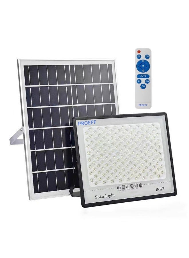 PROEFF Solar Flood Light 400W/IP67 Waterproof Outdoor with Timer/Remote Control for Yard,Garden,Garage, Parking Lot,Camping tents, Beaches,Fields - Image 1