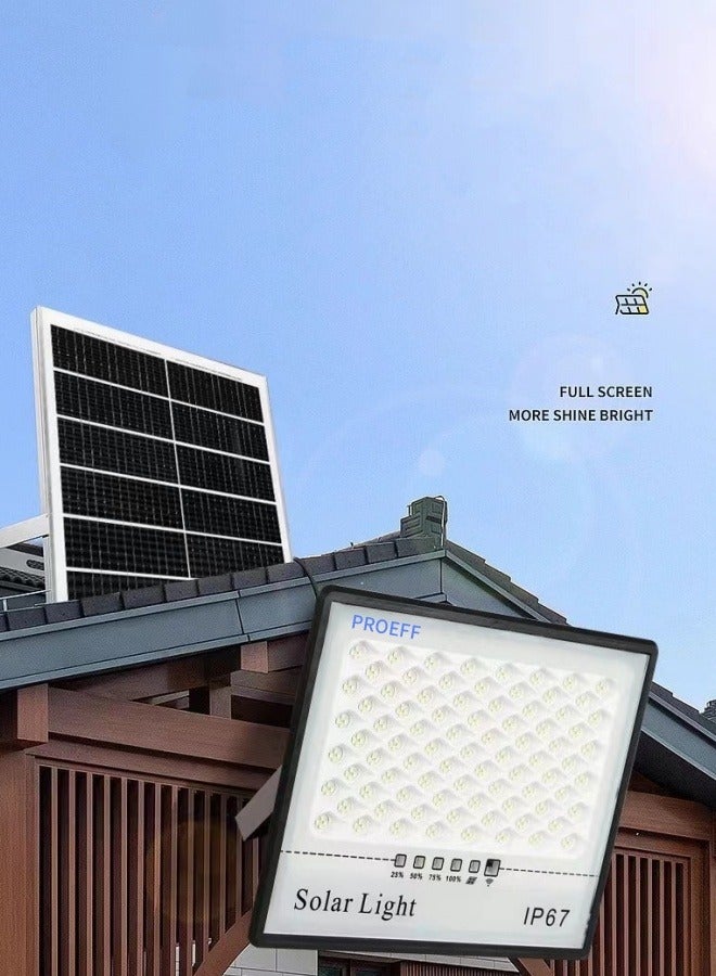 PROEFF Solar Flood Light 400W/IP67 Waterproof Outdoor with Timer/Remote Control for Yard,Garden,Garage, Parking Lot,Camping tents, Beaches,Fields - Image 3