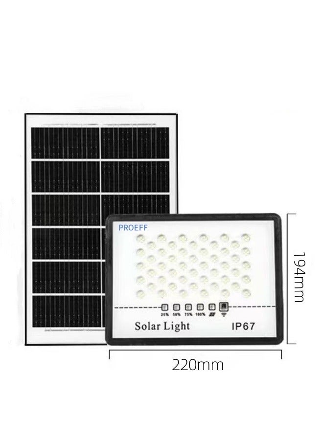 PROEFF Solar Flood Light 400W/IP67 Waterproof Outdoor with Timer/Remote Control for Yard,Garden,Garage, Parking Lot,Camping tents, Beaches,Fields - Image 2