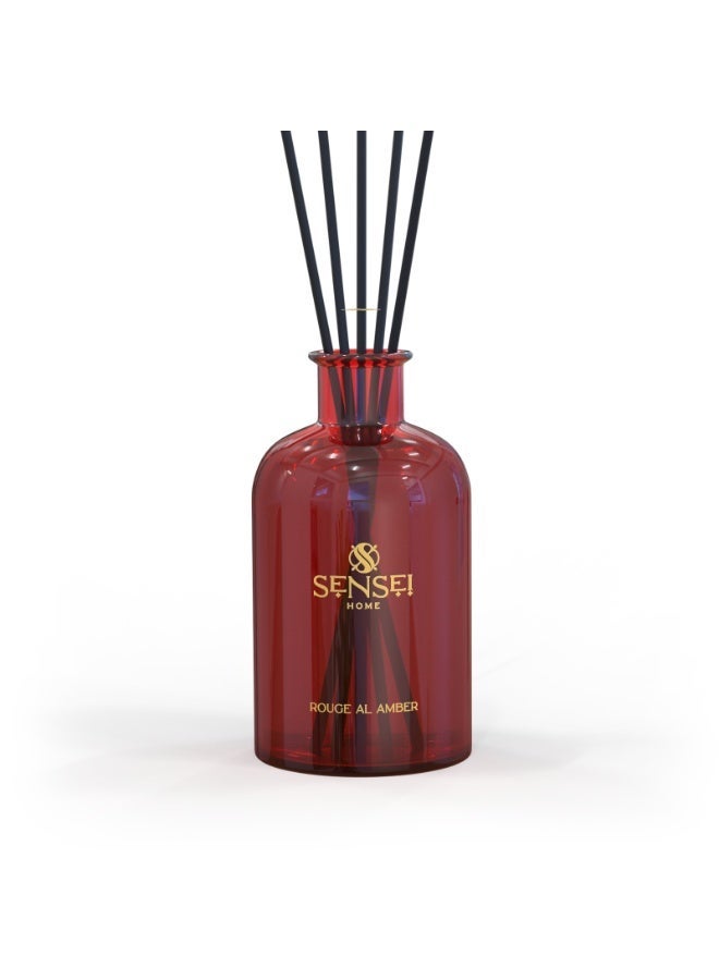 SENSEI Reed Diffuser for Bedrooms, Living Spaces, Hotels and Offices | 1000ml Long Lasting Fragrance | Floral Amber Scent - Image 1