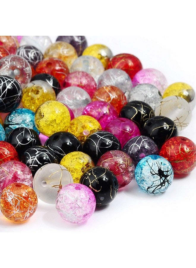 روبيكا خرز زجاجي كريستالي تشيكي مستدير متنوع من Druk Crackle لصنع المجوهرات (6 مم 50 قطعة) - Image 1