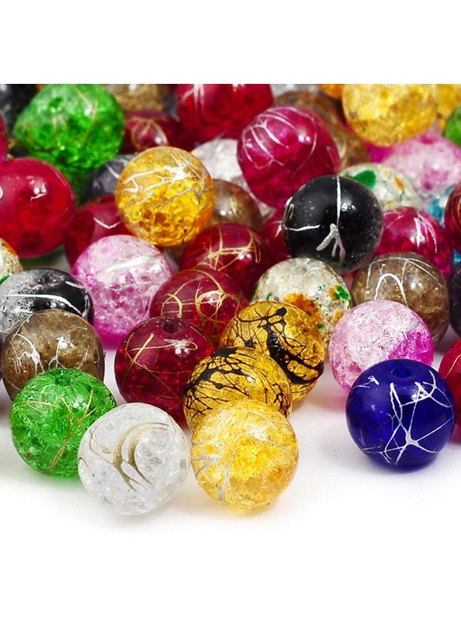 روبيكا خرز زجاجي كريستالي تشيكي مستدير متنوع من Druk Crackle لصنع المجوهرات (6 مم 50 قطعة) - Image 3