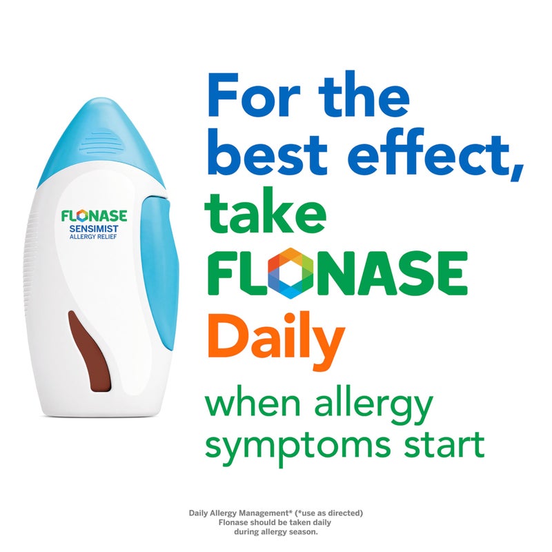 Flonase Sensimist Allergy Relief Nasal Spray for Non-Drowsy, 24-Hour Multi-Symptom Allergy Relief â€“ 120 Sprays (Pack of 2) - Image 5