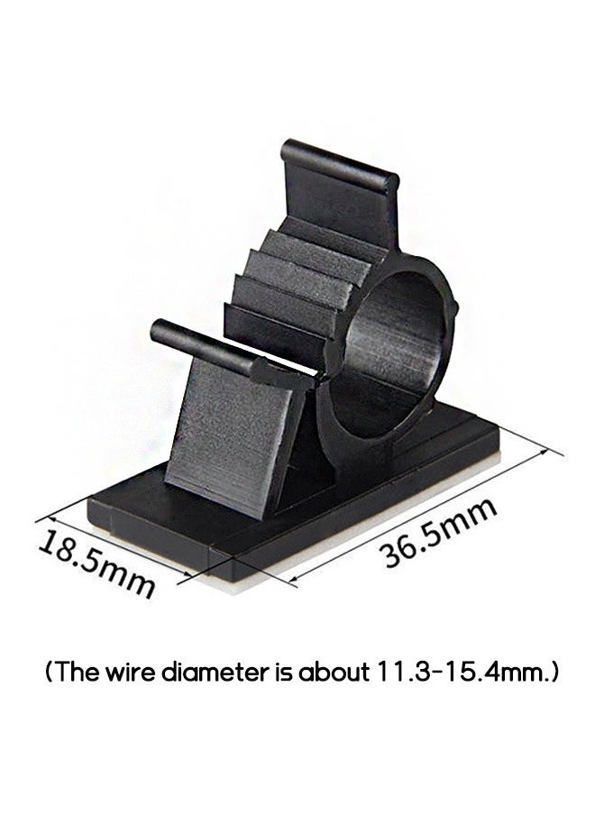 Beyond 20 Pcs Adjustable Wire Clips Cable Clamp, Adhesive organizer Cable Clips, Suitable for Data Cables, Network Cables, Mouse Cables, etc  - Image 2