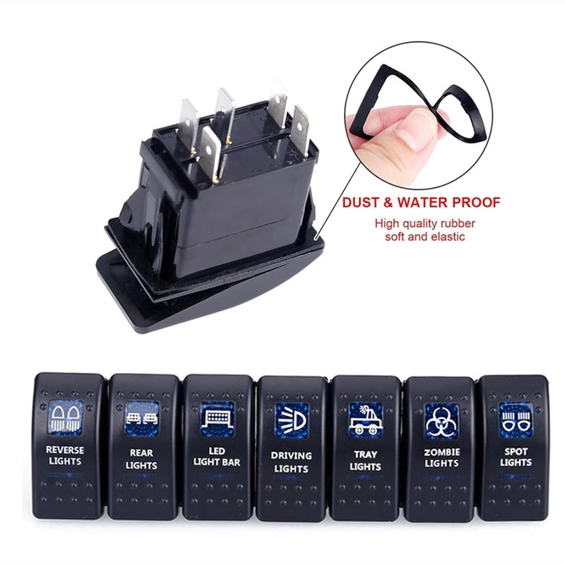 Wivplex Waterproof Toggle Switch for 12-24V Vehicles - Image 2