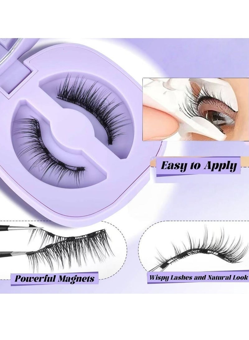 MARYA Magnetic Eyelashes No Glue with Applicator, Reusable Dual Magnetic Lashes Cat Eye Natural Look, Easy Apply Without Eyeliner - Image 5