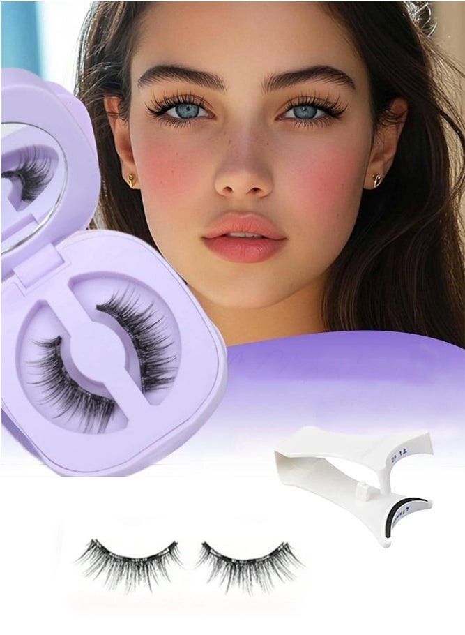 MARYA Magnetic Eyelashes No Glue with Applicator, Reusable Dual Magnetic Lashes Cat Eye Natural Look, Easy Apply Without Eyeliner - Image 1