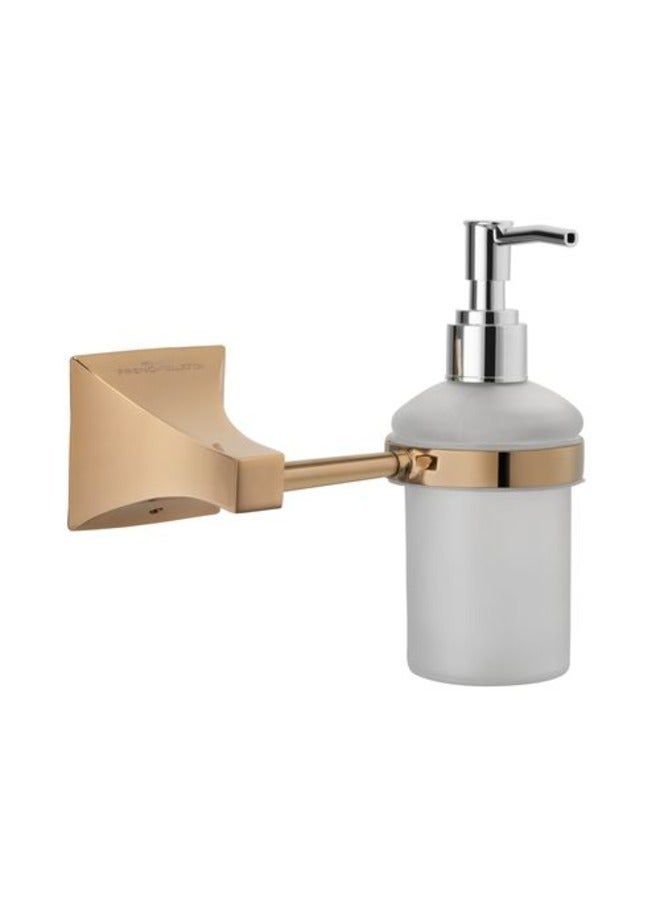 سوماني موزع صابون وغسول مثبت على الحائط - حامل غسيل يدوي متين للحمام والمطبخ، سهل التركيب، حاوية قابلة لإعادة الملء